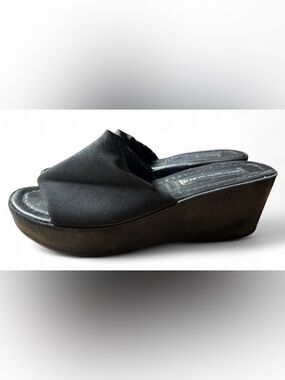 Steve Madden Slinky Platform Sandals Black Size 7.5 90’s Y2K